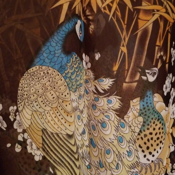 ❤💋🆕️ SCARF Brown chiffon print - Picture 2 of 4